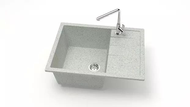 Кухонная мойка ZETT lab. T151 T151Q010, серый