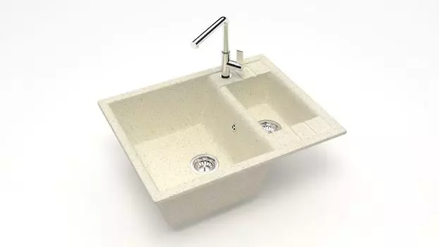 Кухонная мойка ZETT lab. T190 T190Q002, бежевый