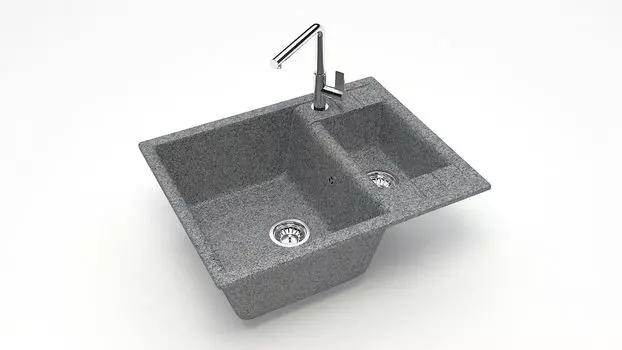 Кухонная мойка ZETT lab. T190 T190Q008, серый