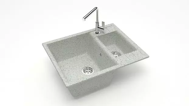 Кухонная мойка ZETT lab. T190 T190Q010, серый