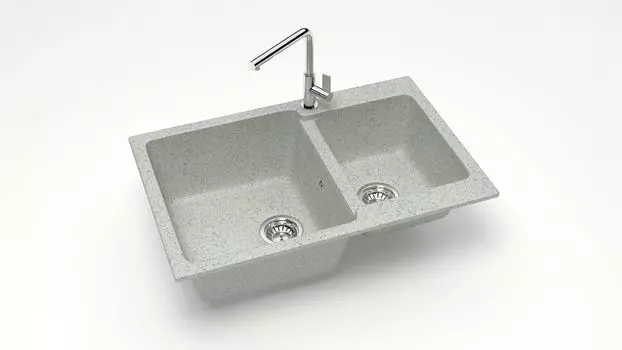 Кухонная мойка ZETT lab. T191 T191Q010, серый