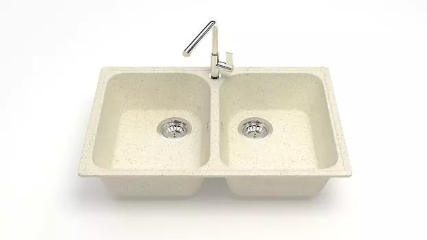 Кухонная мойка ZETT lab. T260 T260Q002, бежевый