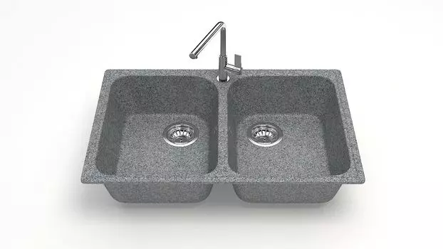 Кухонная мойка ZETT lab. T260 T260Q008, серый