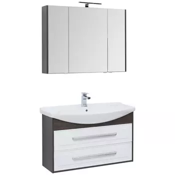 Мебель для ванной Aquanet Остин 105 белый глянец/дуб кантербери 213132