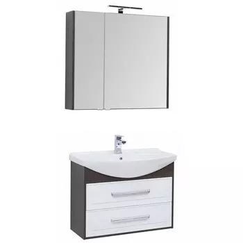 Мебель для ванной Aquanet Остин 85 белый глянец/дуб кантербери 211655