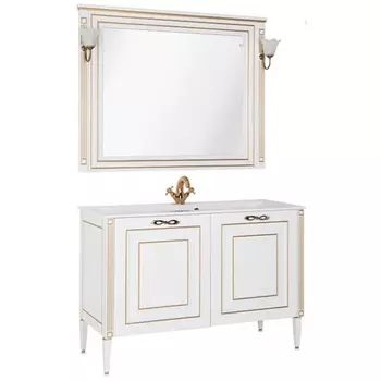 Мебель для ванной Aquanet Паола 120 белый/золото 187865