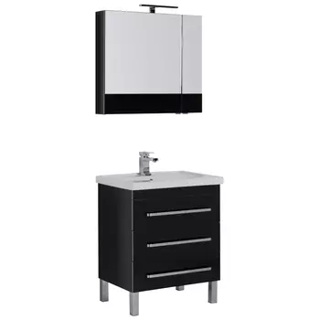 Мебель для ванной Aquanet Сиена 70 черный 196506