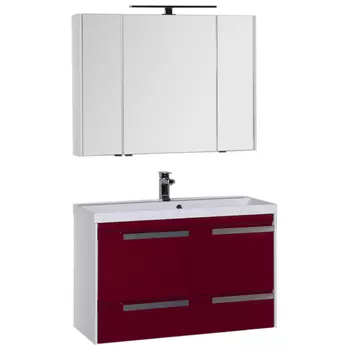 Мебель для ванной Aquanet Тиволи 100 бордо 180562