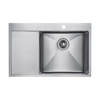 Мойка нерж. сталь ELDE, PM807851-BSR, брашированная нерж. сталь, правая, 780х510мм, Paulmark