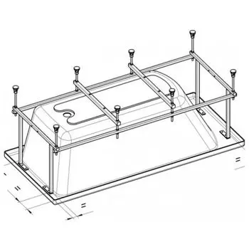 Монтажный комплект Roca Easy 150х70 см ZRU9302906