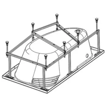 Монтажный комплект Roca Hall Angular 150х100 см ZRU9302868