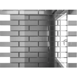 Мозаика зеркальная Серебро С8025 ДСТ 80 х 25/300 x 300 мм (10шт) - 0,9