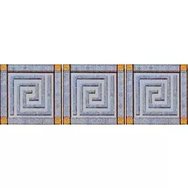 Пальмира Комплект стеклянных вставок (3шт/компл.) серый 5,5х5,5