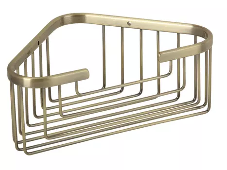 Полка корзина тройная угловая 21x21хh58,5 см. Veragio BASKET VR.GFT-9043.BR, бронза
