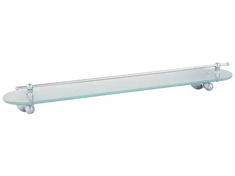 Полка с галереей L60 см Veragio GIALETTA VR.GIL-6411.CR, матовое стекло/хром