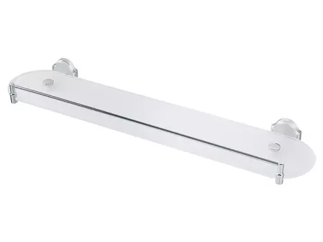 Полка стеклянная с ограничителем 60 см. Veragio STANFORD VR.STD-7711.CR, хром