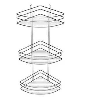 Полка угловая трехэтажная хром GRAMPUS (GR-820-3)