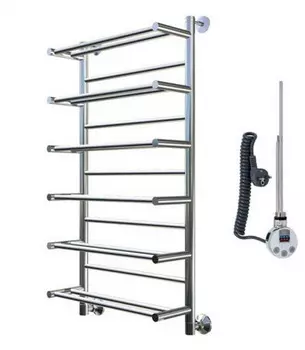 Полотенцесушитель Тругор Вертикаль эл ТЭН П 100*50 (ЛЦ35) (Вертикаль1/элТЭН10050 П)