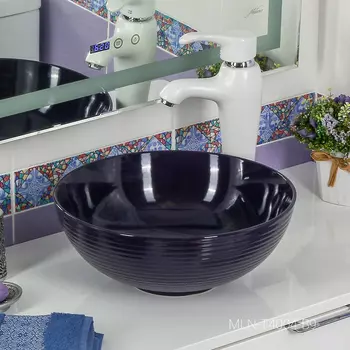 Раковина накладная MELANA MLN-T4004-B9 (фиолет)