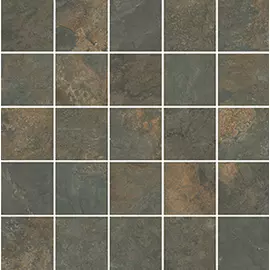 Рамбла Декор коричневый мозаичный MM12132 25х25