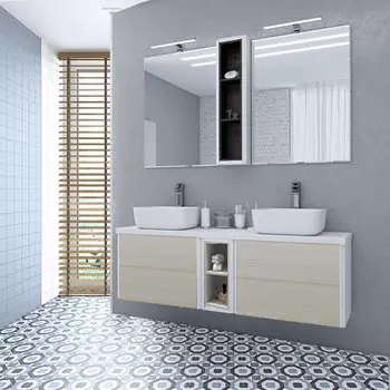 Шкаф открытый Акватон Брук 20 Дуб Латте