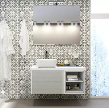 Шкаф открытый Акватон Брук 40 Дуб Латте