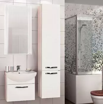 Шкаф-пенал Акватон Ария белый