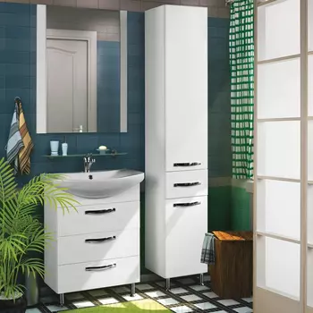 Шкаф-пенал Акватон Ария Н белый