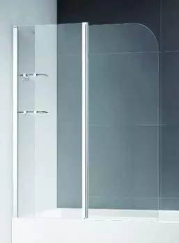 Шторка на ванну CEZARES ECO-O-V-12-120/140-C-Cr