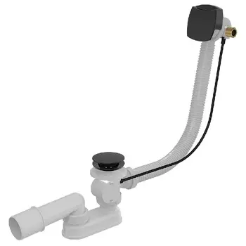 Слив-перелив для ванны AlcaPlast A564BLACK