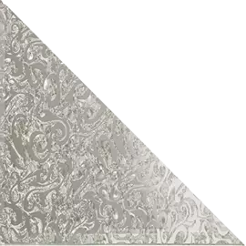 Треугольная зеркальная серебряная плитка Алладин-4 ТЗСАл-4 - 300х300 мм/10шт