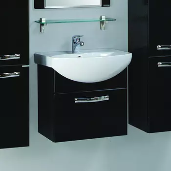 Тумба для комплекта Акватон Ария 50 черный глянец