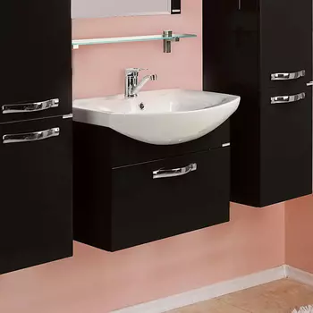 Тумба для комплекта Акватон Ария 65 черный глянец