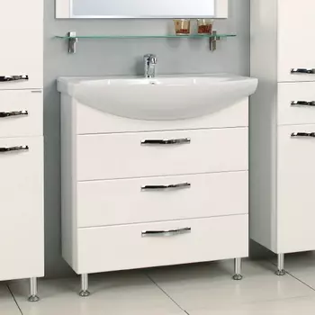 Тумба для комплекта Акватон Ария Н 80 белая