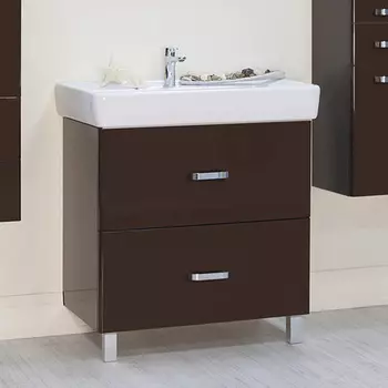 Тумба для раковины Акватон Америна Н 80 темно-коричневая