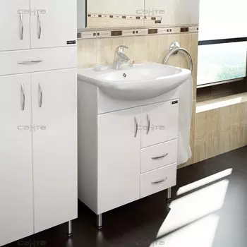 Тумба для раковины СанТа Сити 60 см 201076