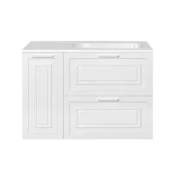 Тумба с раковиной Style Line Альба с корзиной для белья ЛС-000010054 универсальная 90см