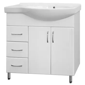 Тумба с раковиной Style Line Эко Стандарт 82 L ЛС-00000108