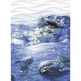 Wave Dolphins Панно (WA2T123D) 60x44