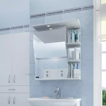 Зеркало-шкаф СанТа Волна 55 см 101011