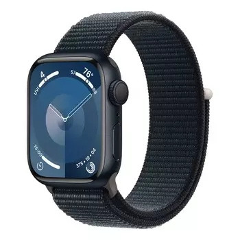 Apple Watch Series 9, 41 мм корпус из алюминия цвета «Midnight», ремешок Sport Loop цвета «Midnight»