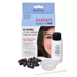 Краска-хна черная для бровей 4 капсулы (1802) Godefroy Eyebrow