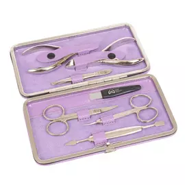 Маникюрный набор лавандовый 7 предметов (1544LV) GD