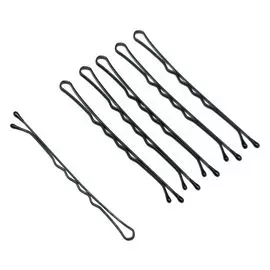 Невидимки черные волна 60 мм 60 шт/уп на блистере (SLN60V-1/60) DEWAL