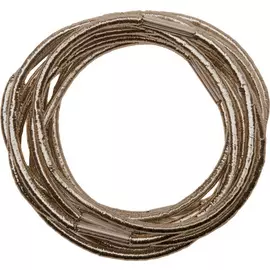 Резинки для волос блестящие коричневые midi 10 шт/уп (RE043) DEWAL