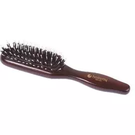 Щётка Lady Hairway массажная натуральная щетина на деревянной основе прямоугольная 08133