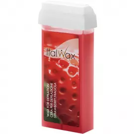 Воск для депиляции в картридже "Клубника" 100 мл ITALWAX