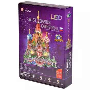 3D-пазл "Храм Василия Блаженного" (с LED-подсветкой)