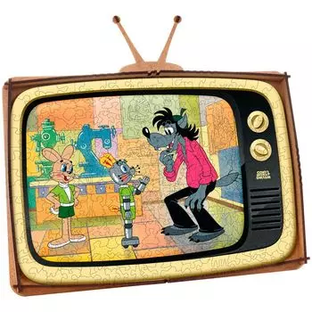 Деревянный 3D-пазл "Ну, погоди!" (размер S)