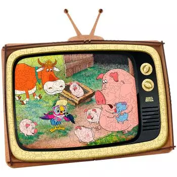 Деревянный 3D-пазл "Попугай Кеша" (размер S)